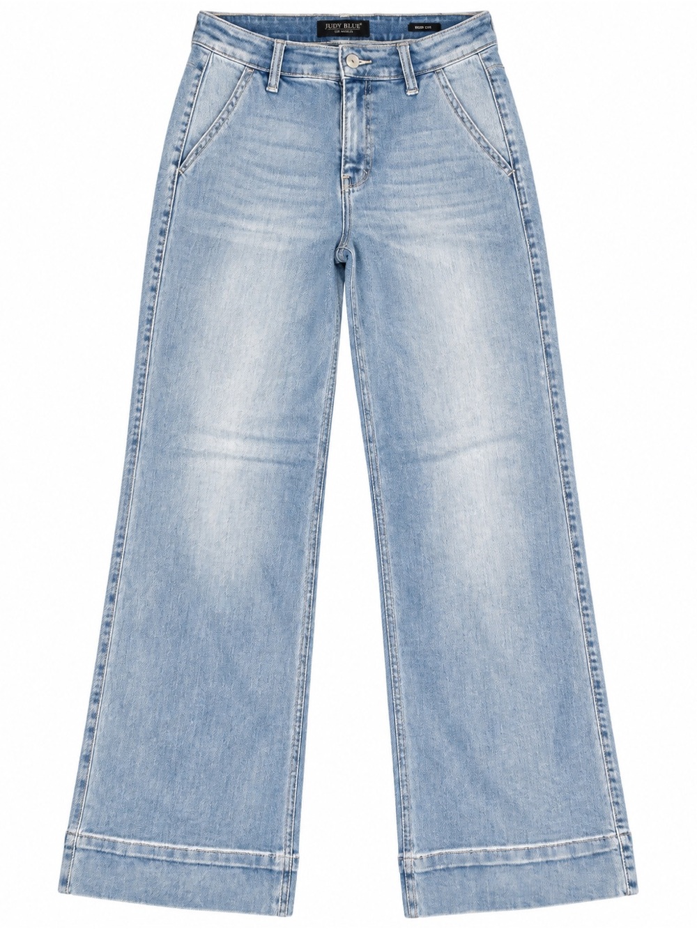 Judy Blue Light Wash Wide Leg Trouser Jeans – Size 9/29